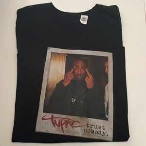 3/$25 Tupac Trust Nobody Black Tee Size XL